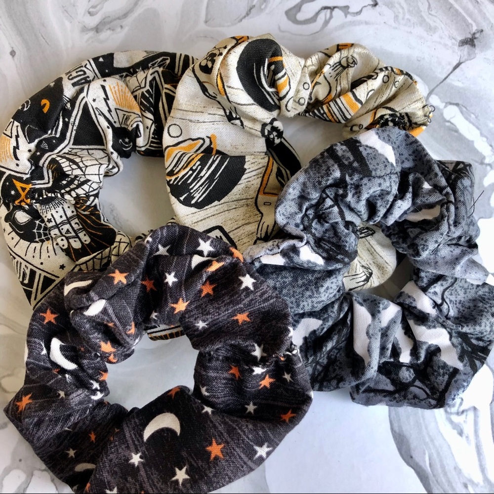 Hand sewn spooky with scrunchy pack